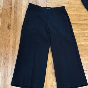 Express Black Wide-Leg Capris
